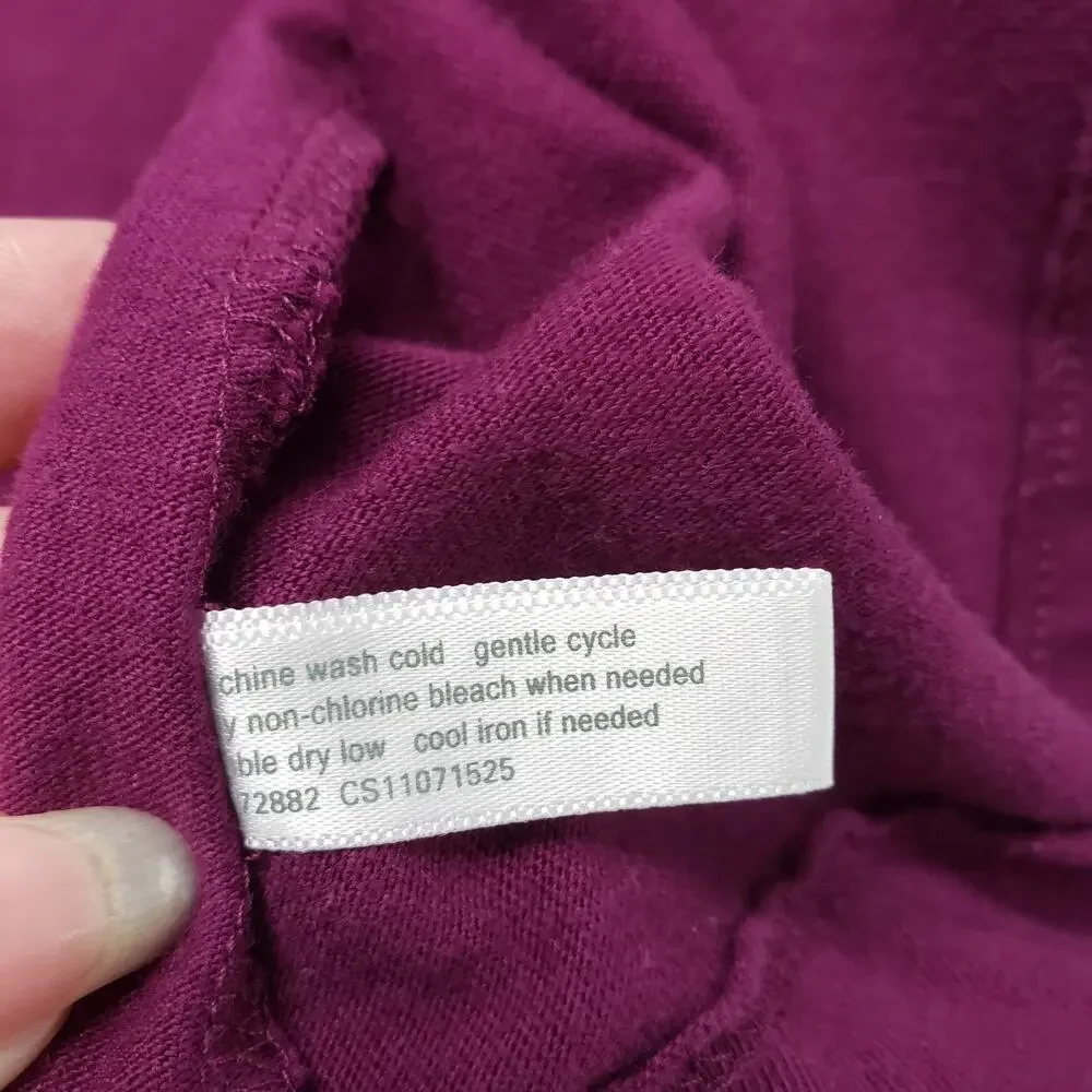 Vintage Fashion Bug Tank Dress Womens 1X Purple Sleeveless Summer Casual Cotton - Picture 12 of 16